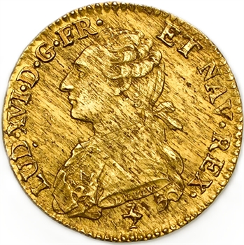 Louis XVI, louis d&rsquo;or aux lunettes, 1782, 2d semestre, Paris