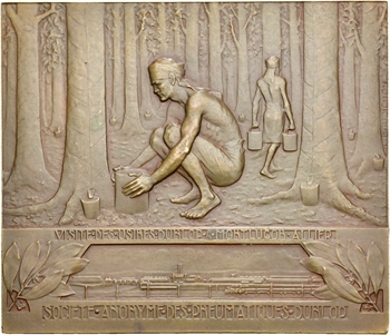 Indochine, 40e anniversaire des pneumatiques Dunlop, 1928 Paris [grand module]