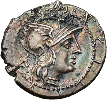 Acilia, denier, Rome, 130 av. J.-C.