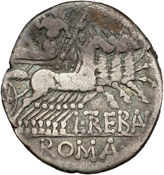 Trebania, denier Rome 135 av. J.-C.