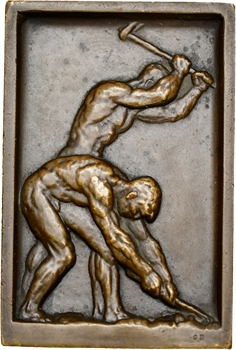 Algérie, Centenaire de l&rsquo;Algérie, plaque uniface par G. Béguet, 1930 Paris