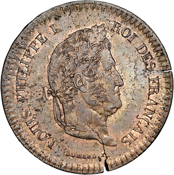 Louis-Philippe Ier, essai d&rsquo;un décime, par Domard, s.d. Paris