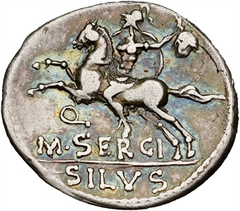 Sergia, denier, Rome, 116-115 av. J.-C.