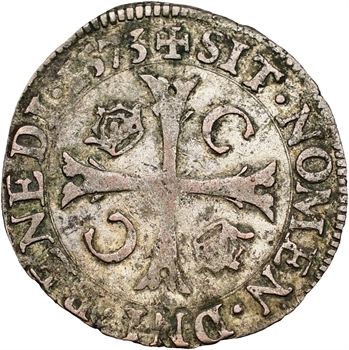 Charles IX, douzain aux 2 C couronnés, 1573 Poitiers