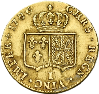 Louis XVI, double louis à la tête nue, 1786 Limoges