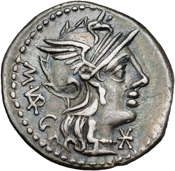 Vargunteia, denier, Rome, 130 av. J.-C.