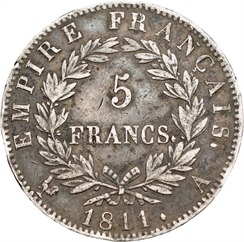 Premier Empire, 5 francs Empire, 1811 Paris