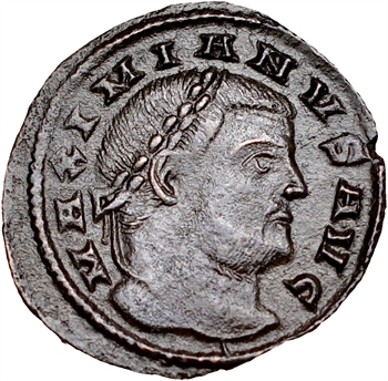 Maximien Hercule,1/2 follis, Siscia, 307-308