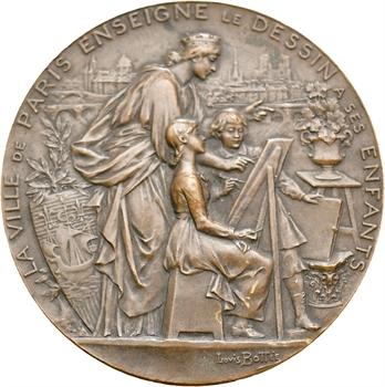 Bottée (L.) : prix d&rsquo;enseignement du dessin par la ville de Paris à J. Kahenn (Judaïca), 1908 Paris