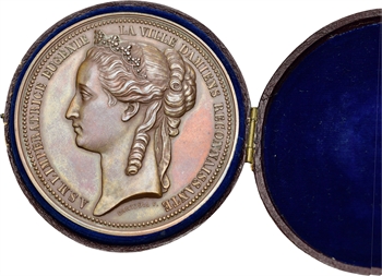 Second Empire, visite de l’Impératrice Eugénie à Amiens, épidémie de choléra, par Dantzell, 1866 Paris