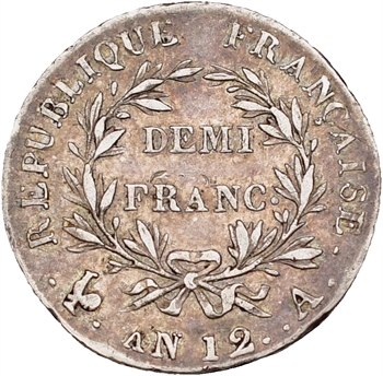 Consulat, demi-franc, An 12 Paris