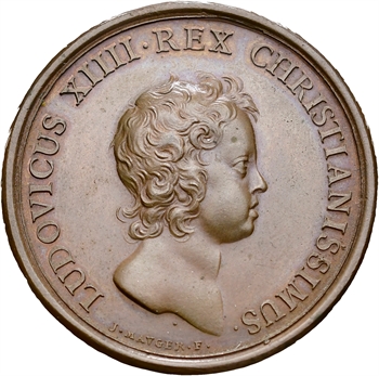 Louis XIV, Anne d&rsquo;Autriche Régente, par Mauger, 1643 Paris