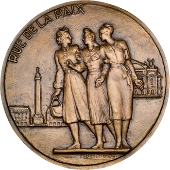 Delannoy (M.) : les attractions de Paris, la rue de la Paix, fonte, s.d.