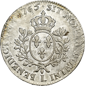 Louis XV, écu au bandeau, 1765 Bayonne