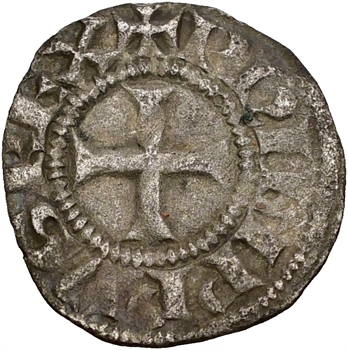 Philippe IV, obole tournois à l&rsquo;O rond