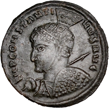 Constantin Ier, nummus, Siscia, 2e officine, 318-319