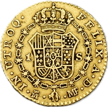 Espagne, Charles IV, 1 escudo, 1792 Madrid