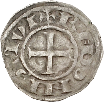 Bretagne (duché de), anonymes sous Constance, Arthur et Guy de Thouars, denier, s.d. Rennes