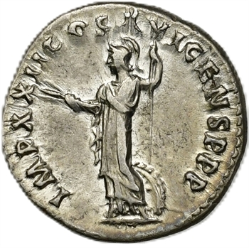 Domitien, denier, Rome, 95-96