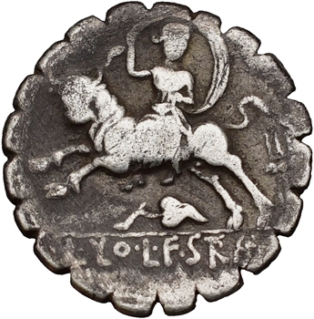 Volteia, denier serratus, Rome, 81 av. J.-C.