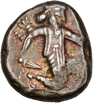Royaume Achéménide, Darius Ier, sicle d&rsquo;argent, Sardes, Série IV, groupe C, c.375-340 av. J.-C.