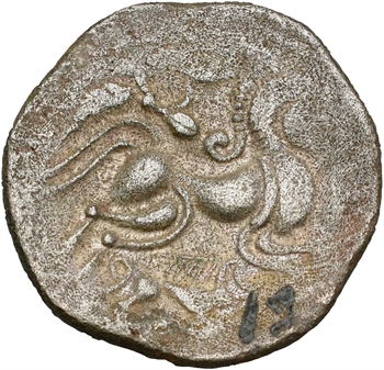 Coriosolites, statère de billon, classe III au nez en epsilon, c.50 av. J.-C.