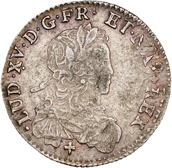 Louis XV, tiers d&rsquo;écu de France, 1721 Lille