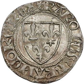 Charles VI, blanc guénar 4e émission, Paris