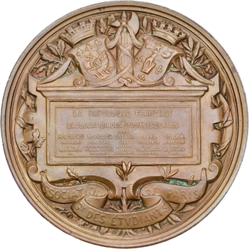 IIIe République, Association des étudiants de Paris, par Soldi, 1893 Paris