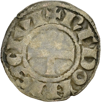 Bretagne (duché de), anonymes sous Constance, Arthur et Guy de Thouars, denier, s.d. Rennes