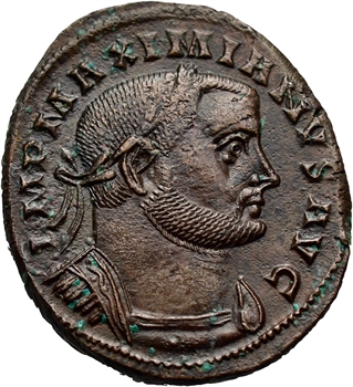 Maximin II Daia, follis, Lyon, 305-306