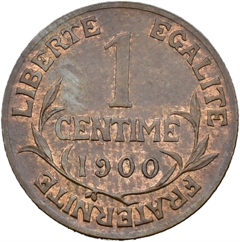 IIIe République, 1 centime Daniel-Dupuis, 1900 Paris