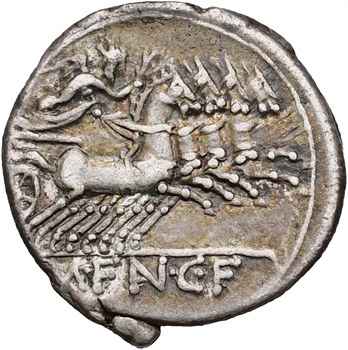 Fannia, denier, Rome, 123 av. J.-C.