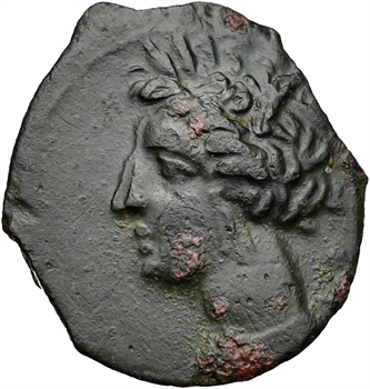 Zeugitane, petit bronze, Carthage, 400-350 av. J.-C.