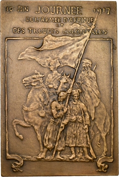 IIIe République, Journée des troupes coloniales, par Pierre Roche, 1917 Paris