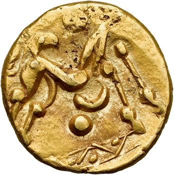 Ambiens, statère d&rsquo;or biface, c.80-50 av. J.-C.