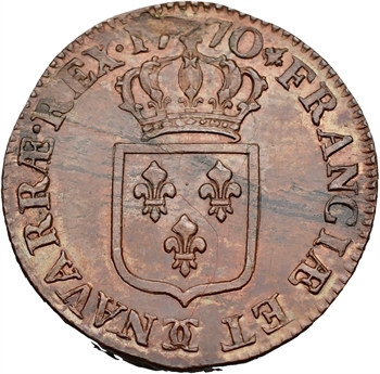 Louis XV, sol à la vieille tête, 1770 Besançon