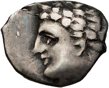 Marseille – Massalia, obole au type d&rsquo;Apollon, c.215-200 av. J.-C.