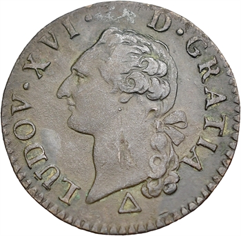 Louis XVI, sol de bronze, 1791, 1er semestre, Orléans