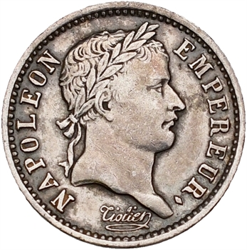 Premier Empire, quart de franc tête laurée, 1807 Paris