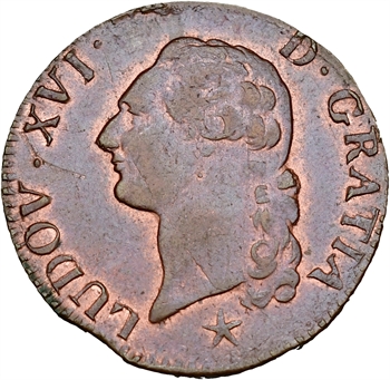 Louis XVI, sol de bronze, 1785 Lille