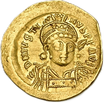Justin Ier, solidus, Constantinople, 2e officine, 518-527