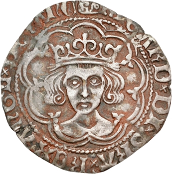 Angleterre, Richard III, gros (groat) type 2b, Londres AUX ENCHERES ???