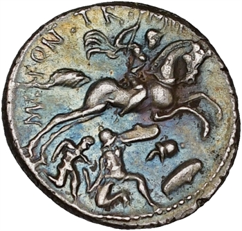 Fonteia, denier, Rome, 55-54 av. J.-C.