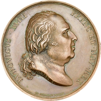 Louis XVIII, anniversaire de la Première Restauration, 1814 Paris