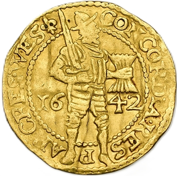 Pays-bas, Frise ou Hollande du Nord, ducat d’or, 1642