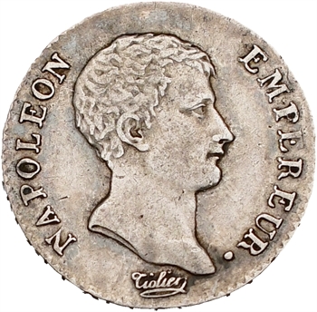 Premier Empire, demi-franc calendrier grégorien, 1806 Paris