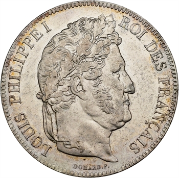 Louis-Philippe Ier, 5 francs IIe type Domard, 1842 Rouen
