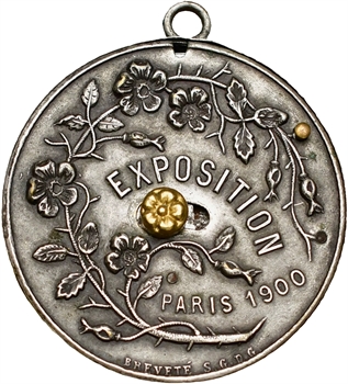 IIIe République, médaille-calendrier de l&rsquo;Exposition Universelle, 1900 Paris