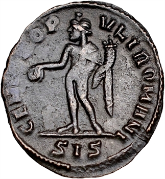 Constance Chlore, 1/4 follis, Siscia, 305-306